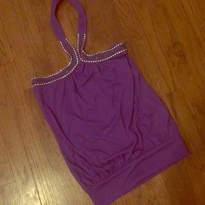 New purple halter top